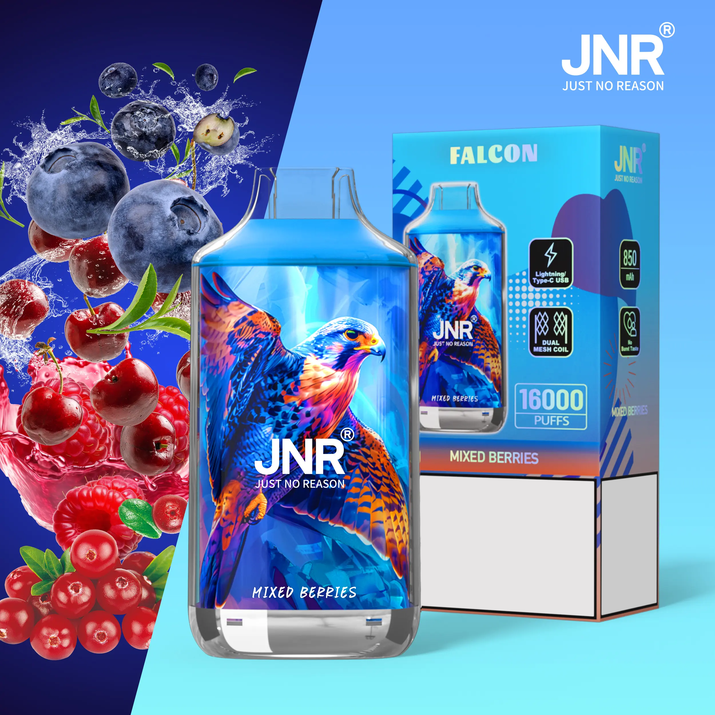 JNR Falcon 16000 Puffs Disposable Vape-kamryvape