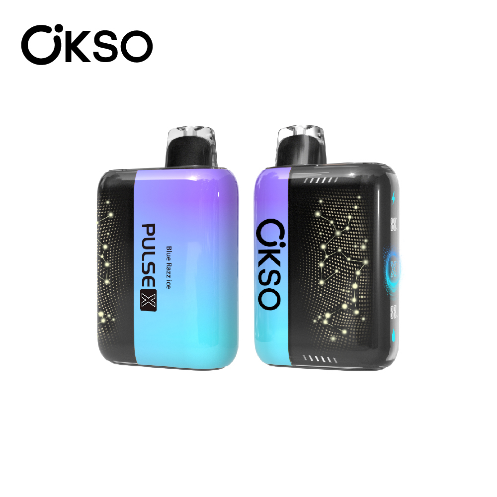 OKSO 25000 25K Puffs PULSE X 3D Curved LED Screen Rechargeable Disposable Vape