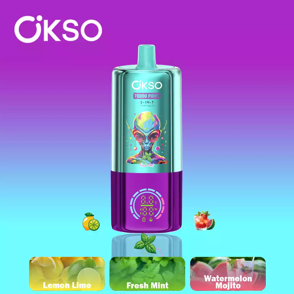 OKSO 3-in-1 70000 70K Puffs  Disposable Vapes