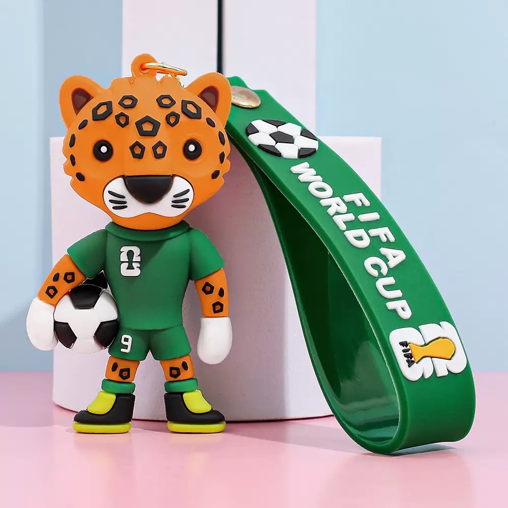2026 World Cup Mascot Keychain
