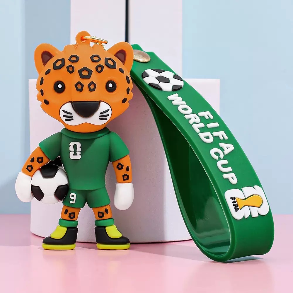 2026 World Cup Mascot Keychain