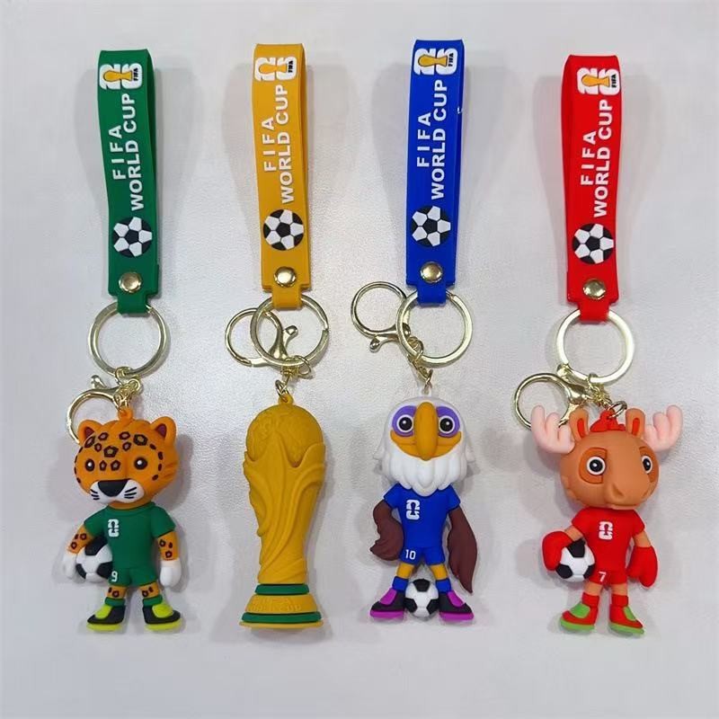2026 World Cup Mascot Keychain
