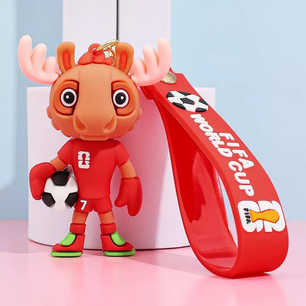 2026 World Cup Mascot Keychain
