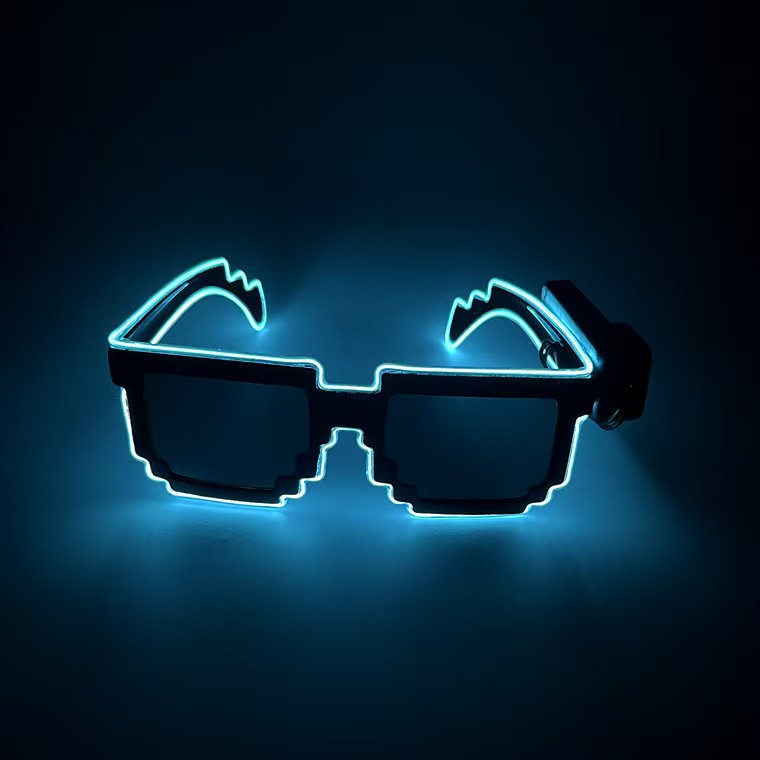 LED Neon Glow Glasses (Wireless) – Perfect for Parties, EDM Festivals, Halloween & Christmas