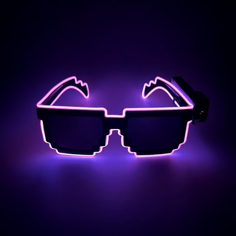 LED Neon Glow Glasses (Wireless) – Perfect for Parties, EDM Festivals, Halloween & Christmas