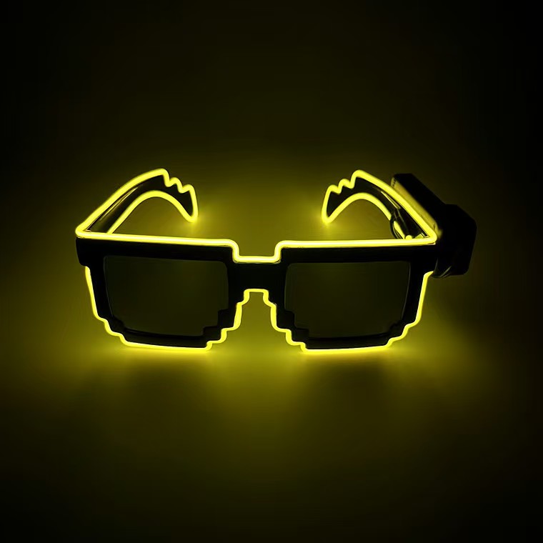 LED Neon Glow Glasses (Wireless) – Perfect for Parties, EDM Festivals, Halloween & Christmas