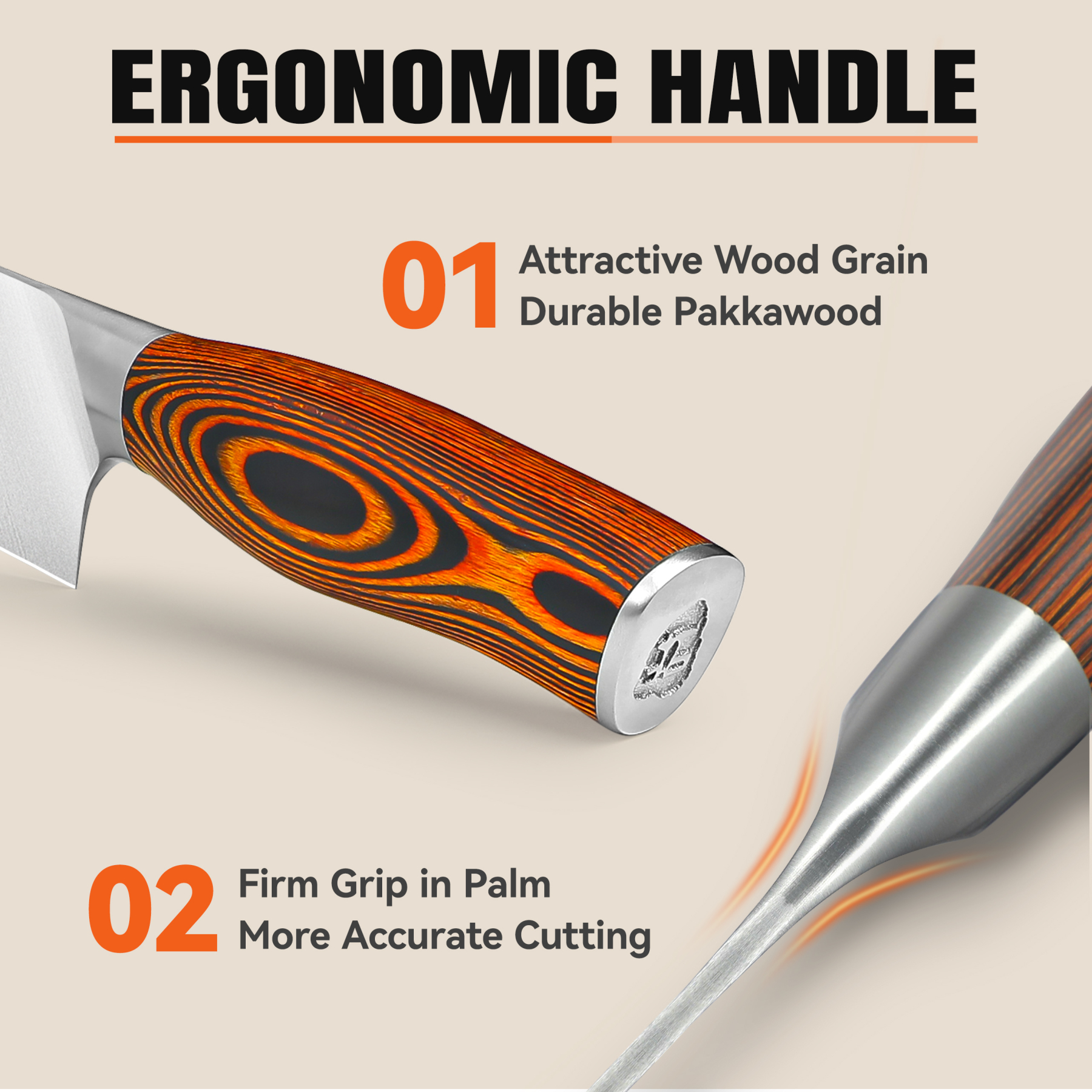 Fiery Phoenix 8.5" Kiritsuke Knife