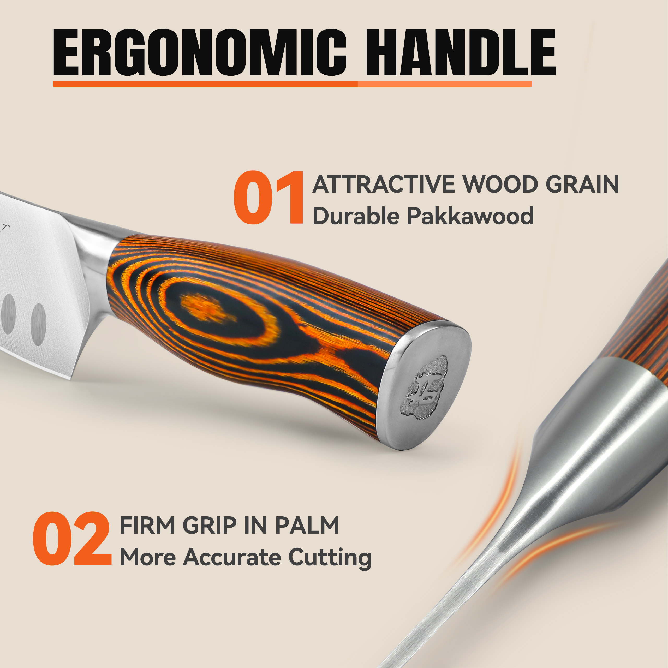 Fiery Phoenix 7" Santoku Knife