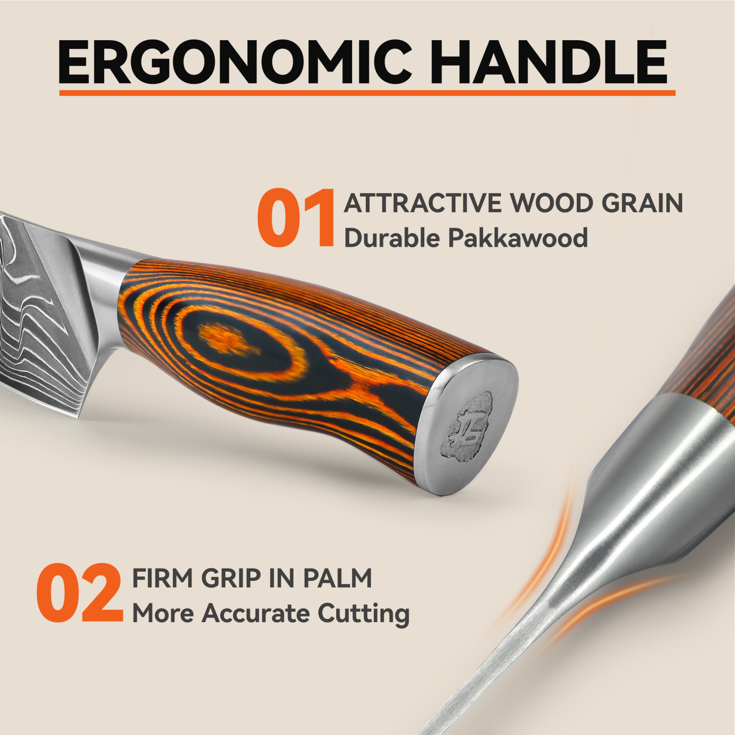 Fiery Phoenix  8" Chef Kinfe