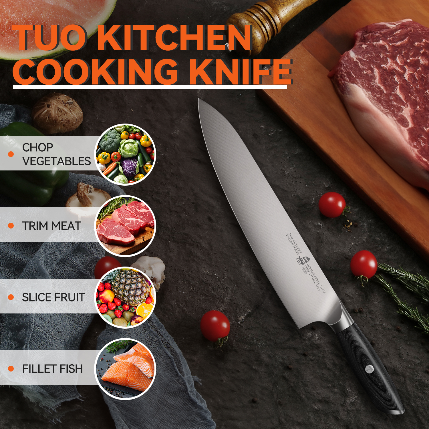  Falcon 10" Chef Knife