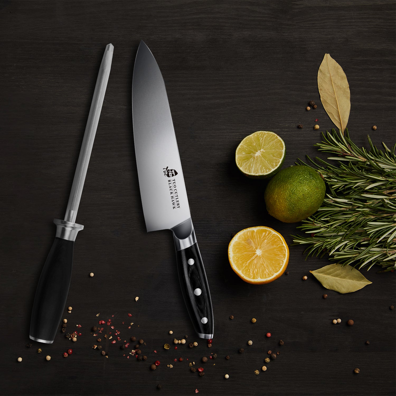 TCT1209 Honing Steel 8''-TUO Cutlery