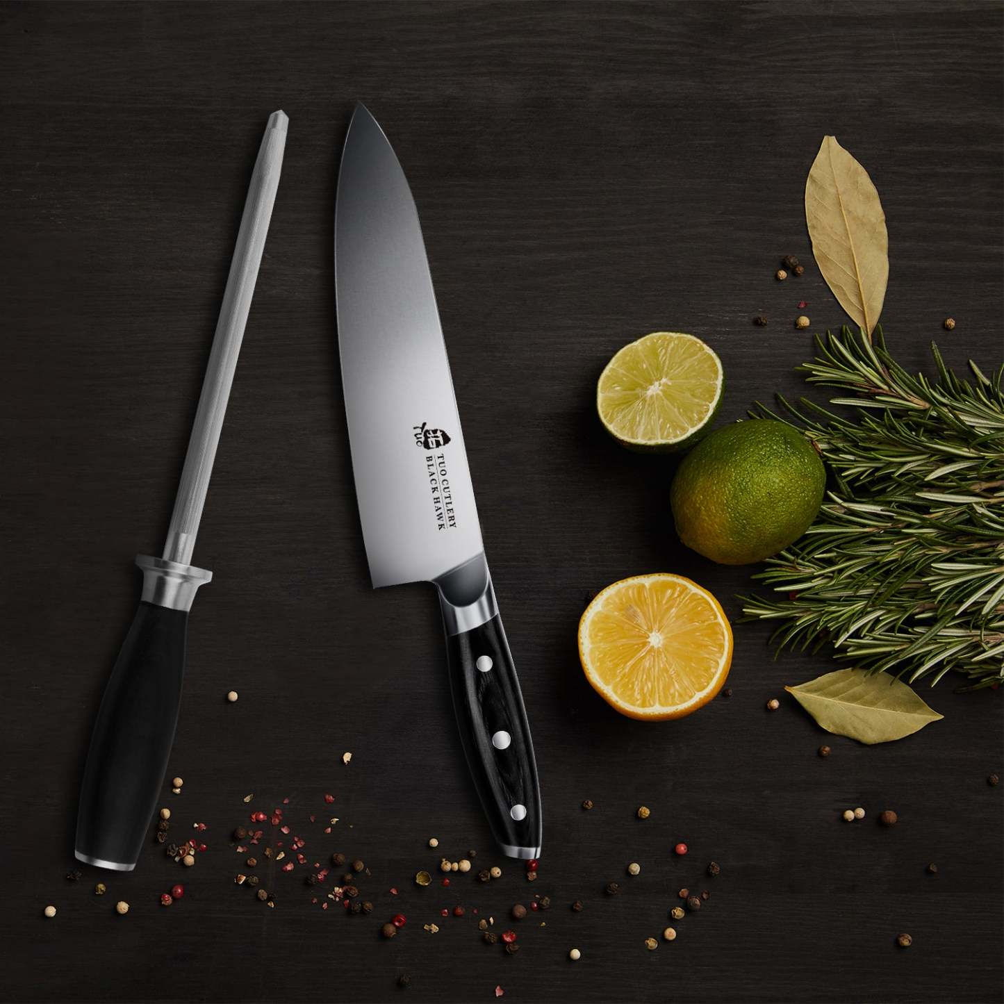 TCT1209 Honing Steel 8''-TUO Cutlery