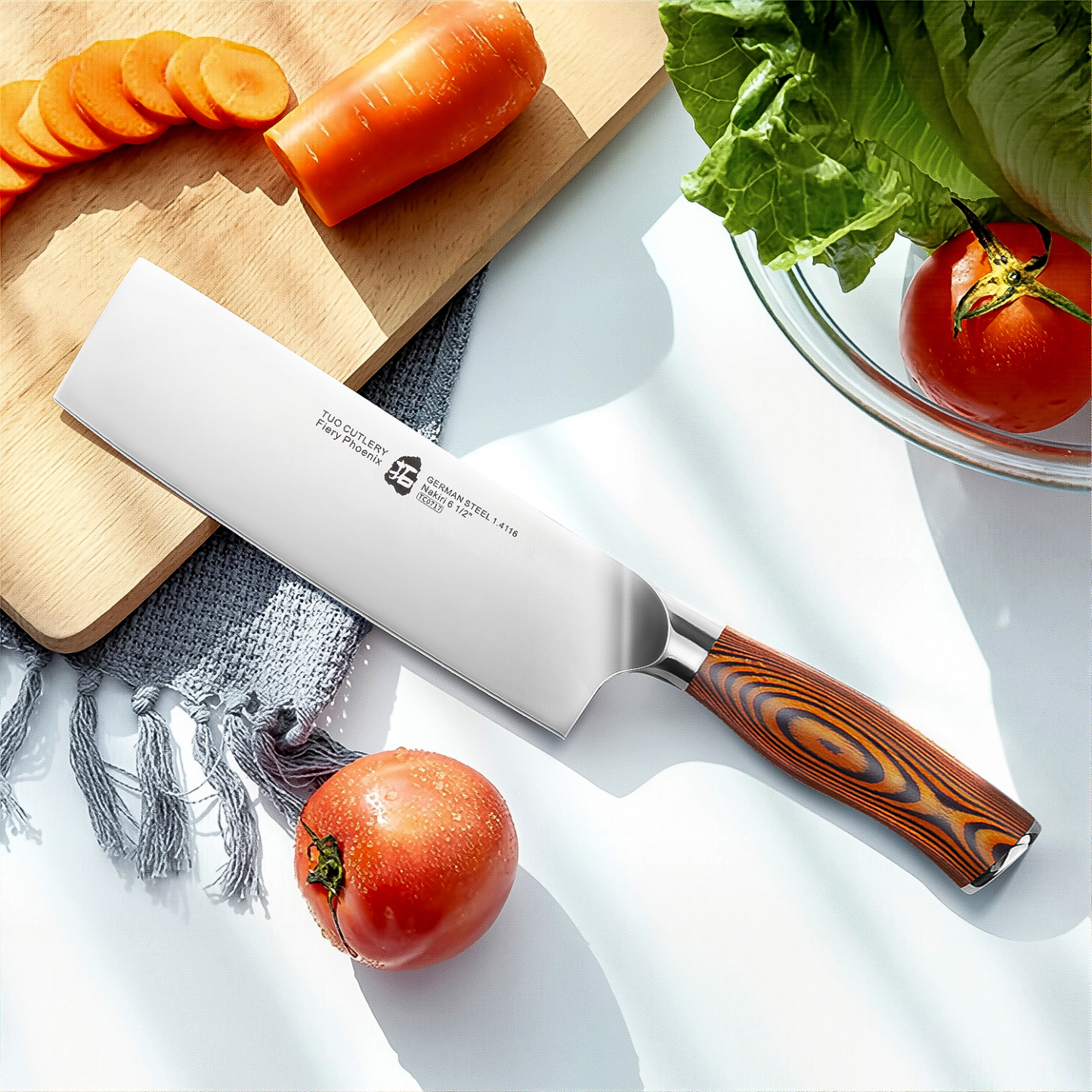 Fiery Phoenix 6.5" Nakiri Knife