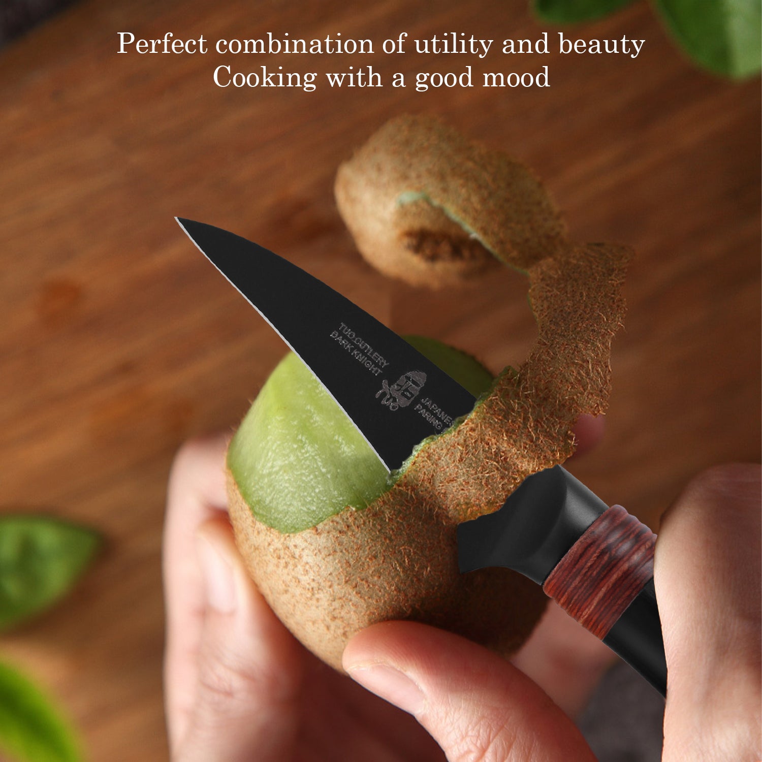 TC1612 Paring 2.5''-Bird Beak Paring Knife, Professional Sharp Peeling Knife with Black Titanium Plated Blade-TUO Cutlery