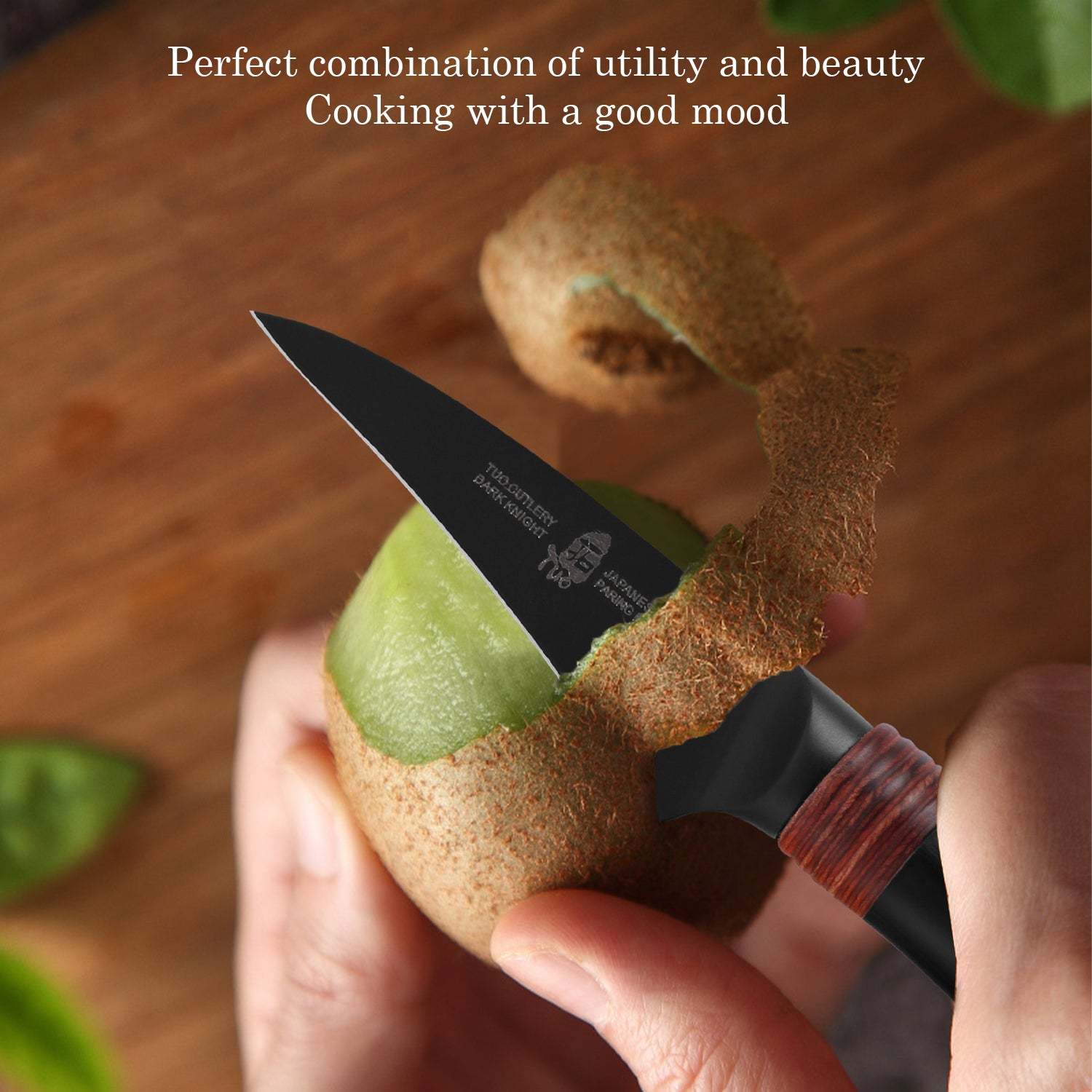 TC1612 Paring 2.5''-Bird Beak Paring Knife, Professional Sharp Peeling Knife with Black Titanium Plated Blade-TUO Cutlery