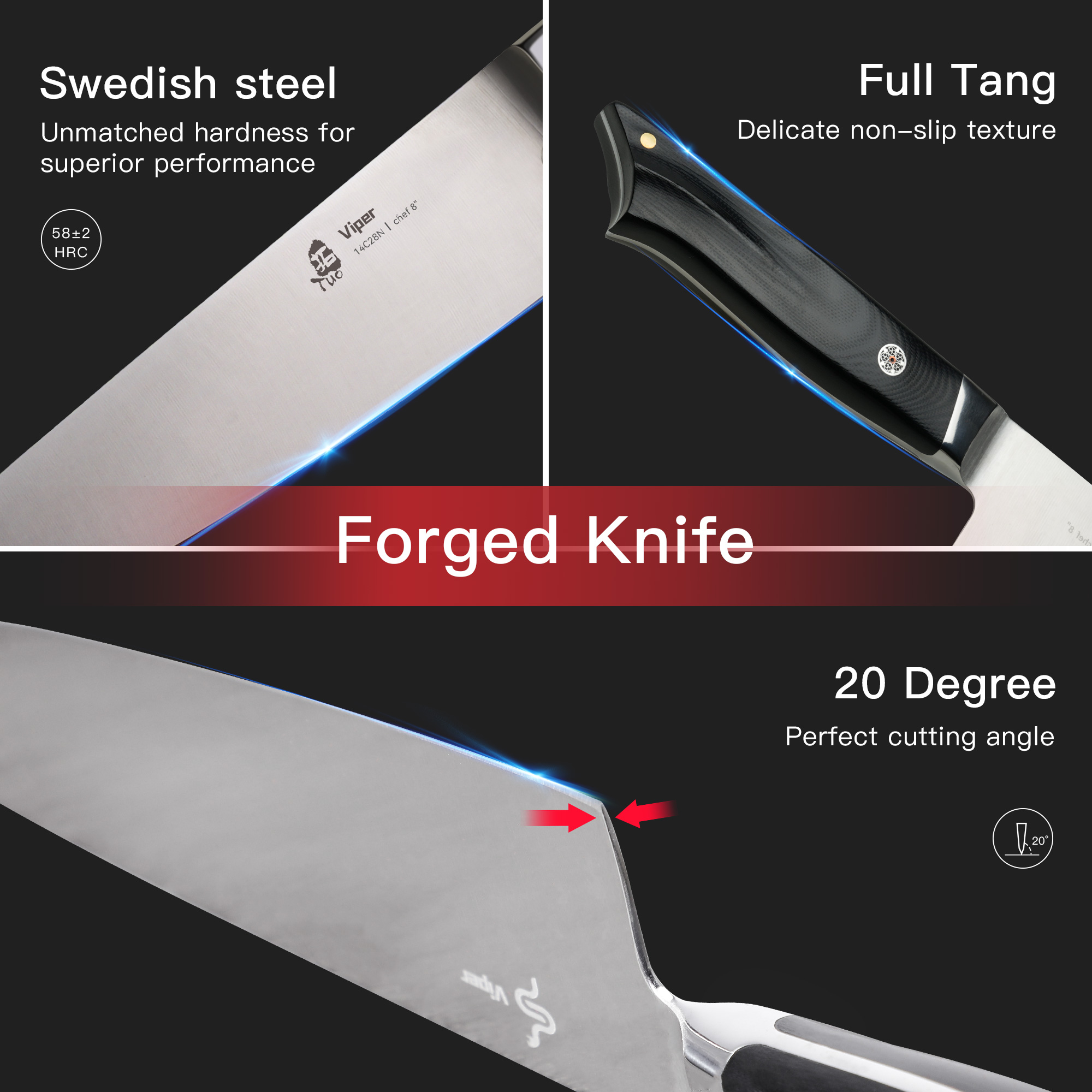 Viper 8" Chef Knife