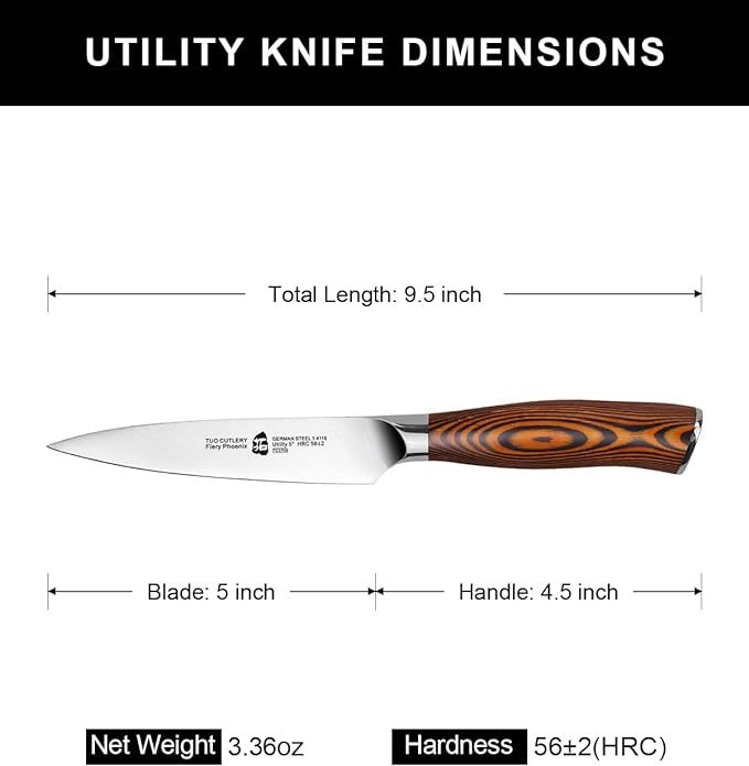 Fiery Phoenix 5" Utility Knife