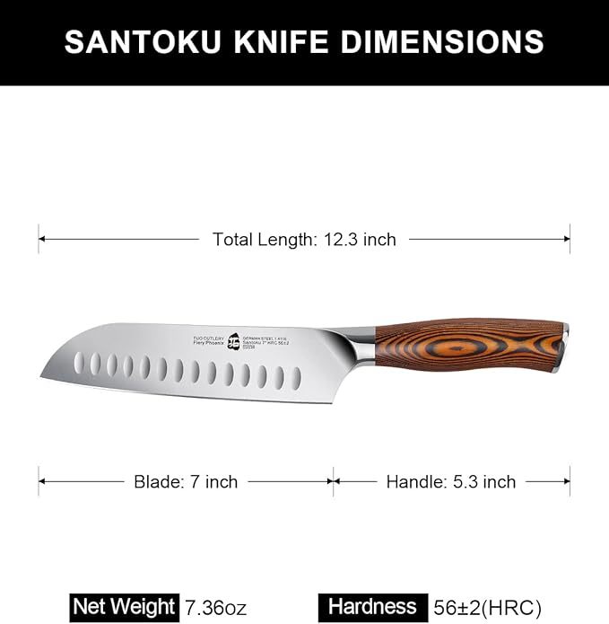 Fiery Phoenix 7" Santoku Knife