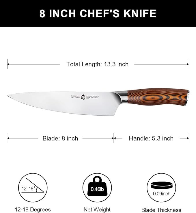 Fiery Phoenix 8" Chef Knife