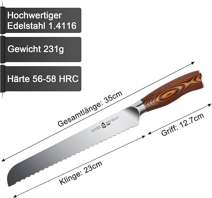 Fiery Phoenix 9" Bread Knife
