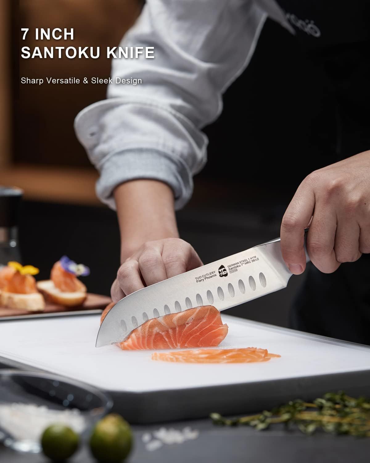 Fiery Phoenix 7" Santoku Knife