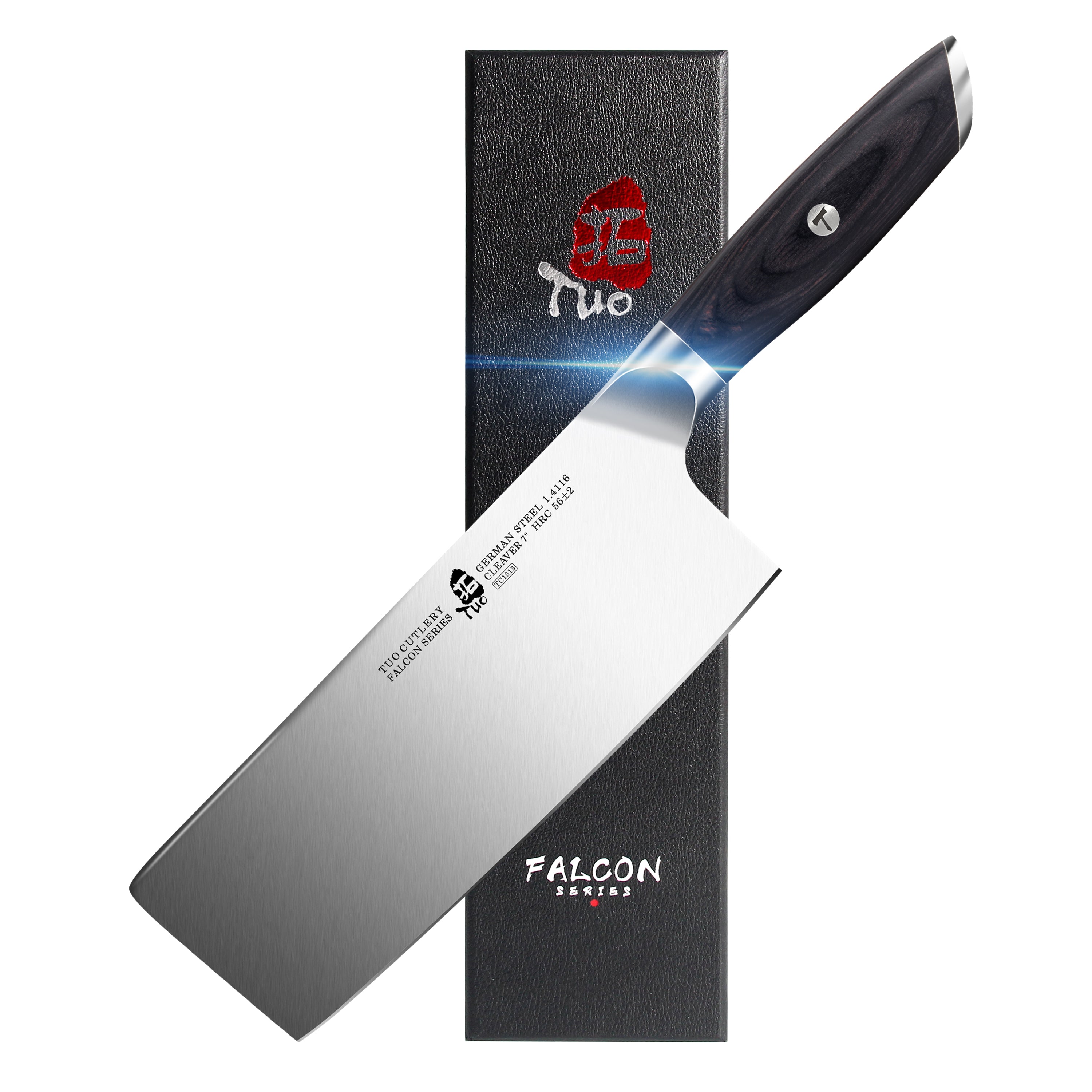 TCT1313 Cleaver 7''-Vegetable Cleaver Knife - German HC Steel-TUO Cutlery