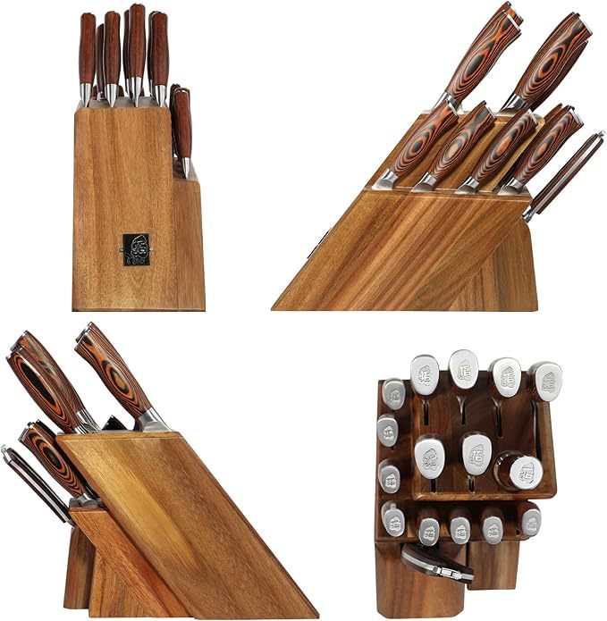 FIERY PHOENIX 17-PCS KINFE BLOCK SET