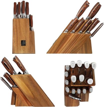 FIERY PHOENIX 17-PCS KINFE BLOCK SET