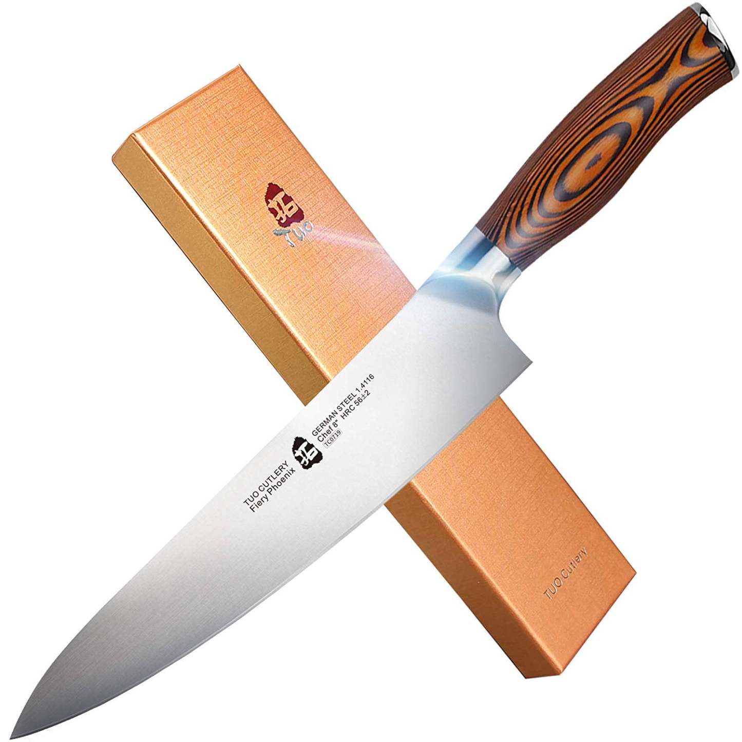 TC0719 Chef 8"-High Carbon German Stainless Steel Cutlery - Rust Resistant-TUO Cutlery