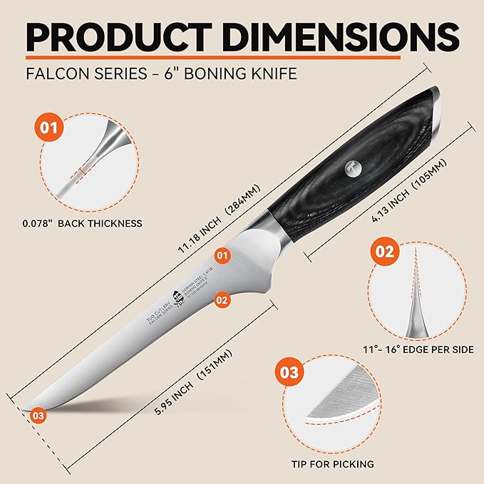 Falcon 6" Boning Knife