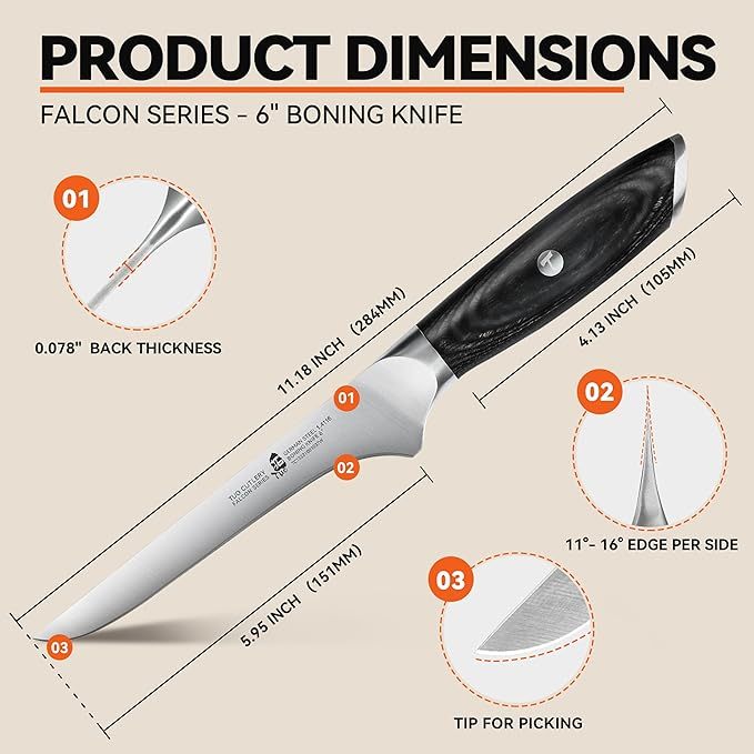 Falcon 6" Boning Knife