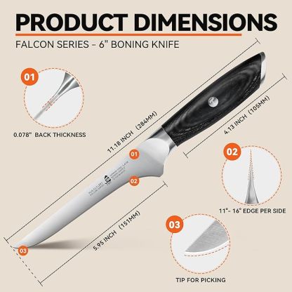 Falcon 6" Boning Knife