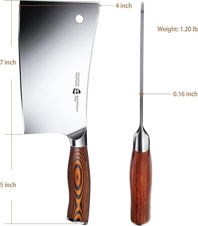 Fiery Phoenix 7" Meat Cleaver
