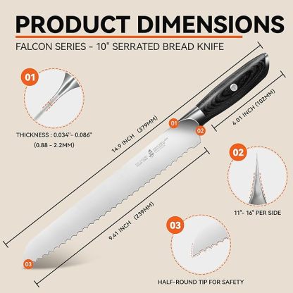 Falcon 10" Bread Knife