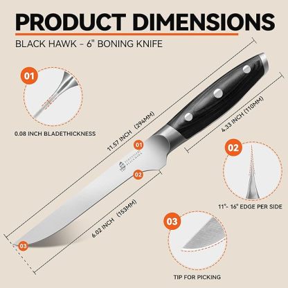 Black Hawk 6" Boning Knife