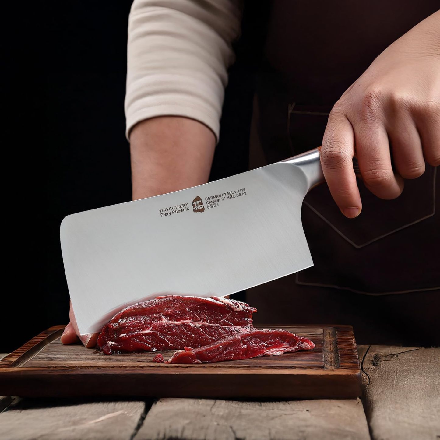 Fiery Phoenix 6" Cleaver Knife