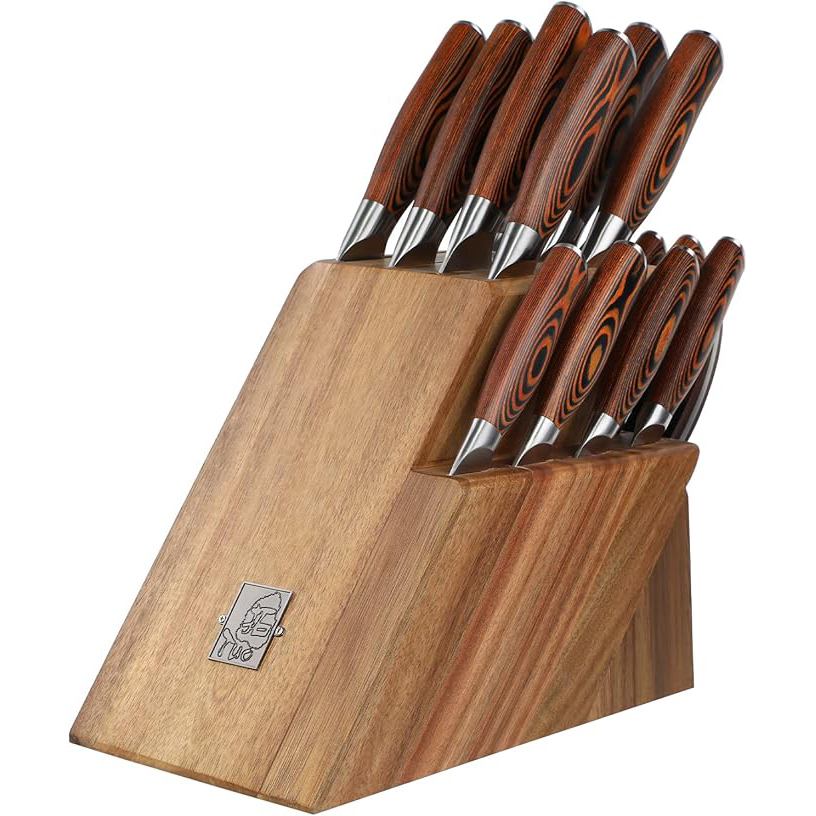 FIERY PHOENIX 17-PCS KINFE BLOCK SET