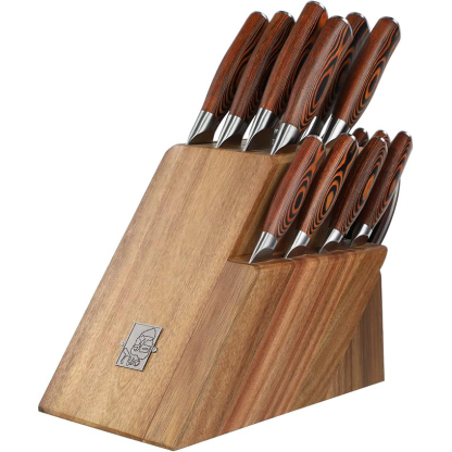 FIERY PHOENIX 17-PCS KINFE BLOCK SET