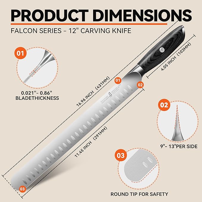 Falcon 12" Slicing Knife