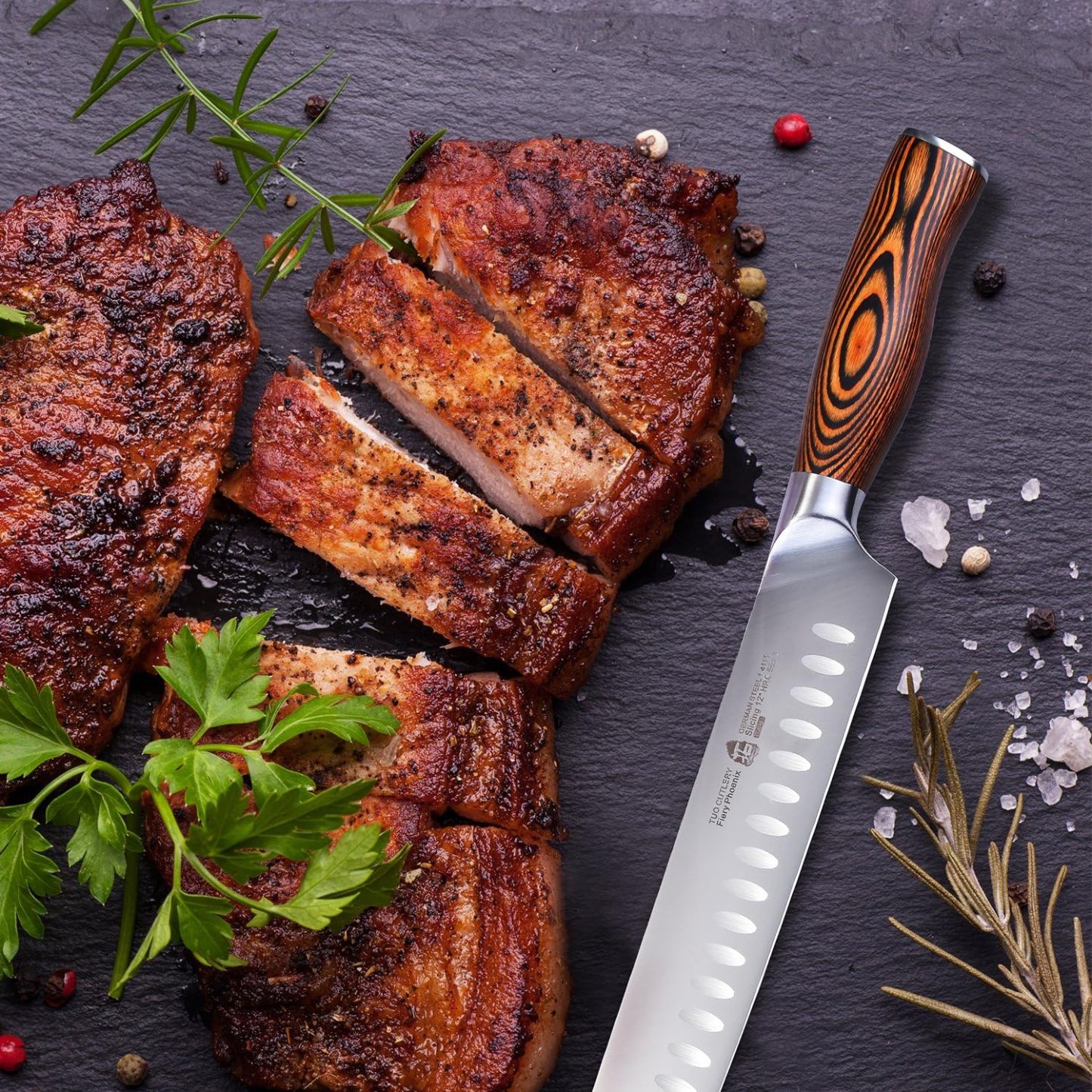 Fiery Phoenix 12" Slicing Knife-TUO Cutlery