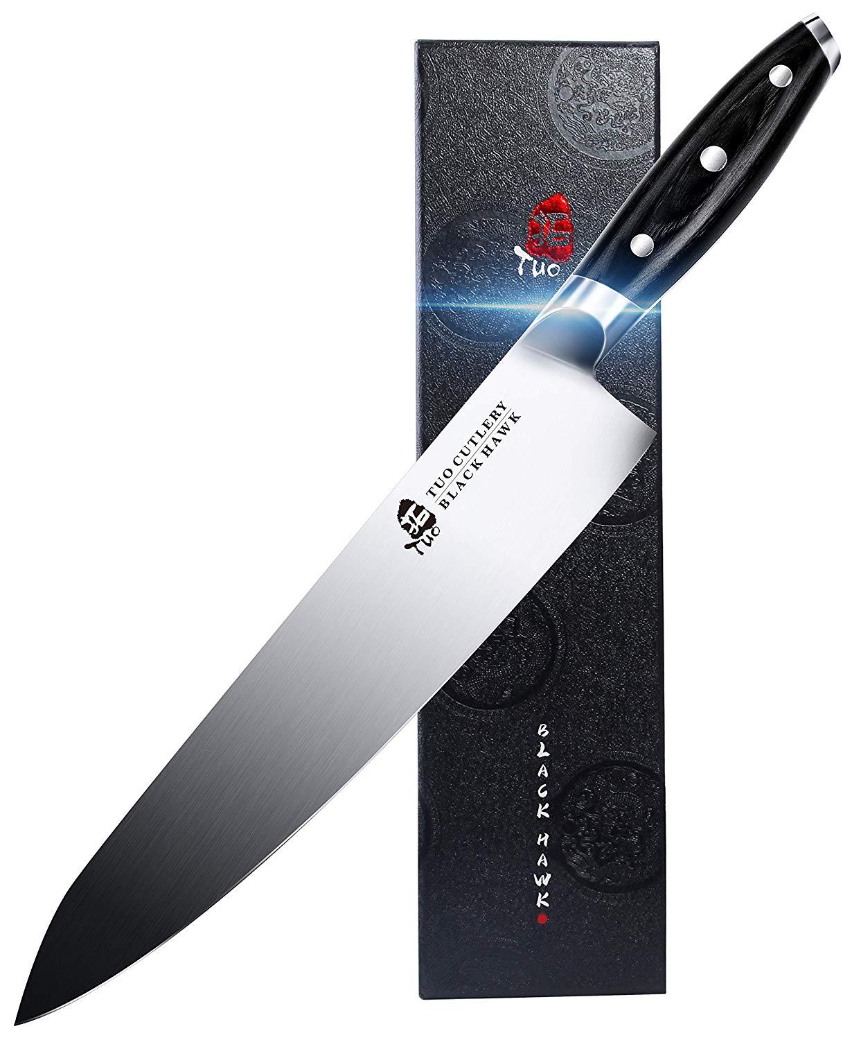 TCT1204 Chef 10"-Professional Cooking Knife - German HC Steel-TUO Cutlery