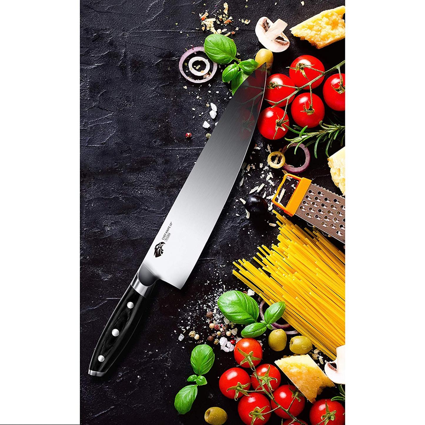 TCT1204 Chef 10"-Professional Cooking Knife - German HC Steel-TUO Cutlery