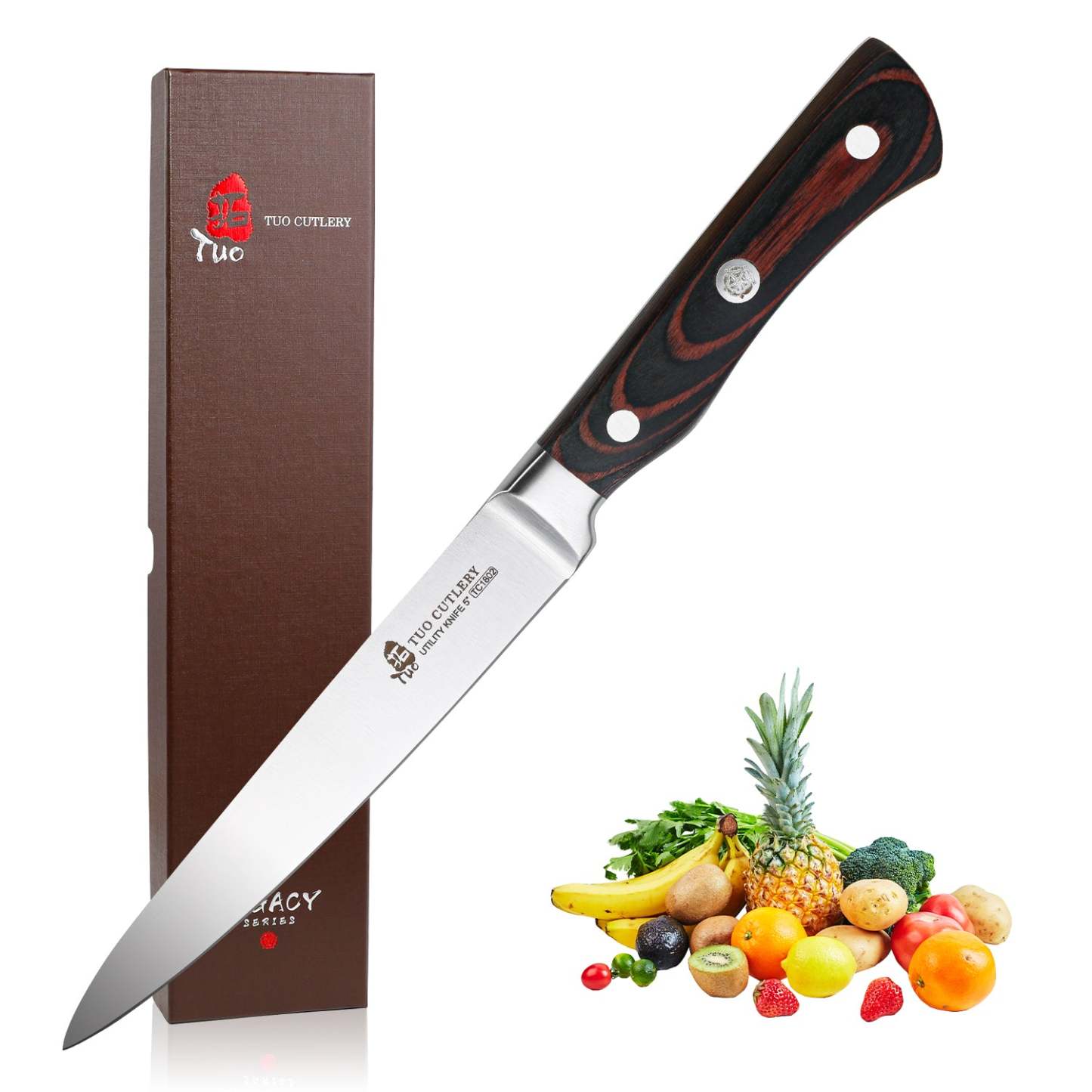 TC1802 Utility 5''-Small Kitchen Knife With German High Carbon Stainless Steel-TUO Cutlery