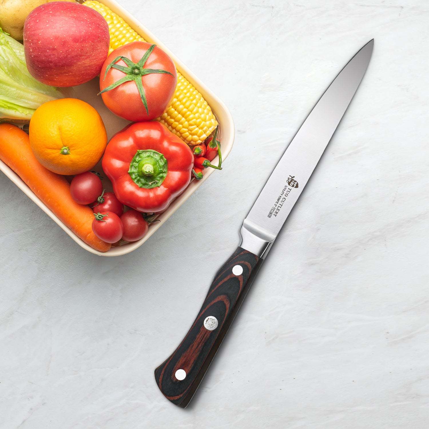 TC1802 Utility 5''-Small Kitchen Knife With German High Carbon Stainless Steel-TUO Cutlery