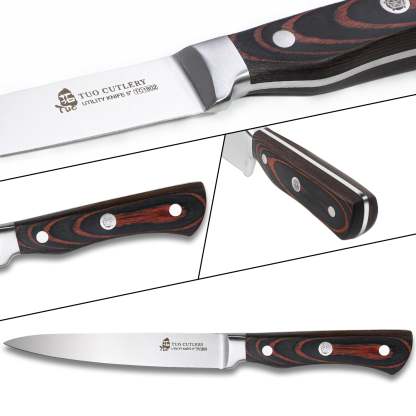 TC1802 Utility 5''-Small Kitchen Knife With German High Carbon Stainless Steel-TUO Cutlery