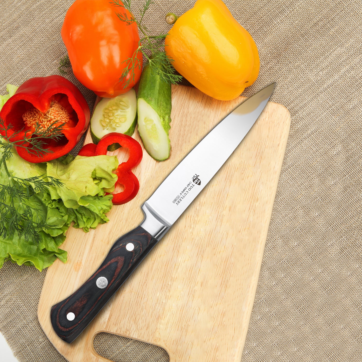 TC1803 Chef's 6''-Professional Kitchen Knife With German High Carbon Stainless Steel-TUO Cutlery
