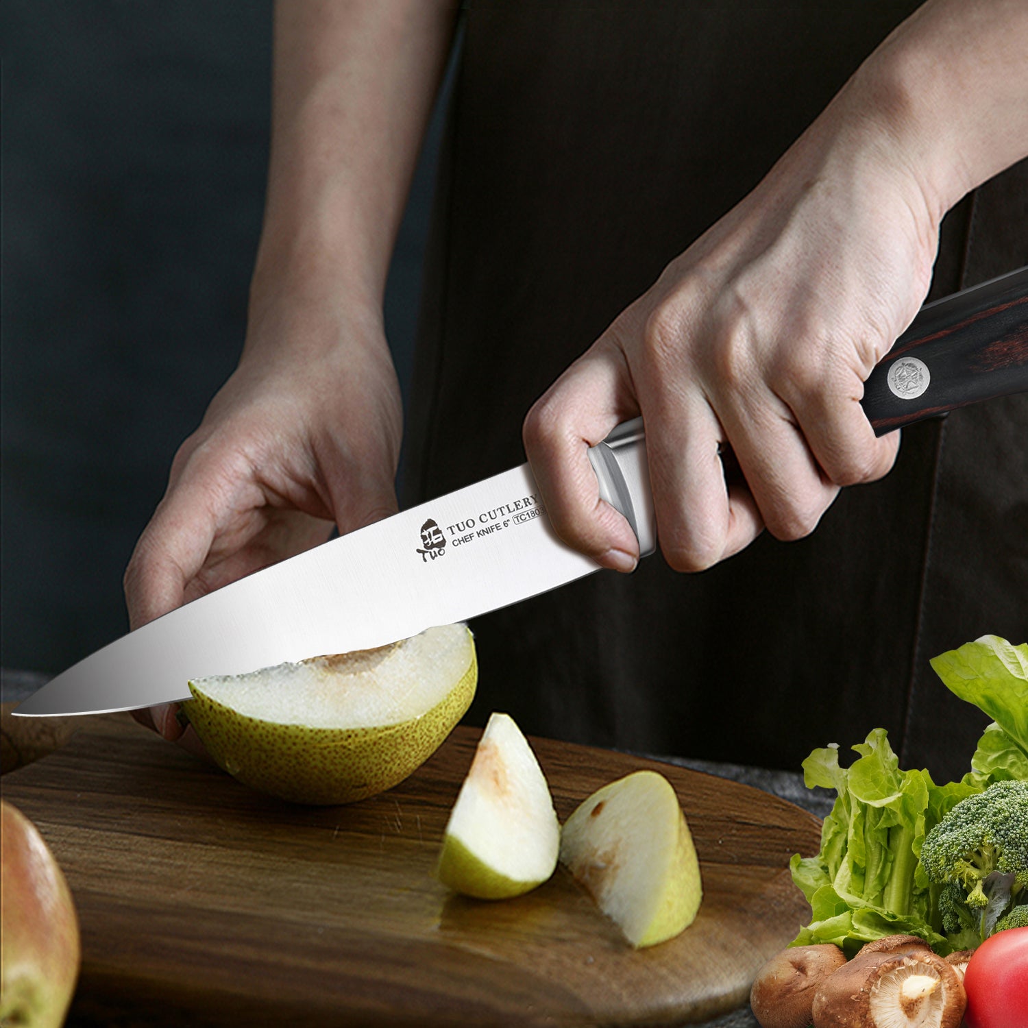 TC1803 Chef's 6''-Professional Kitchen Knife With German High Carbon Stainless Steel-TUO Cutlery