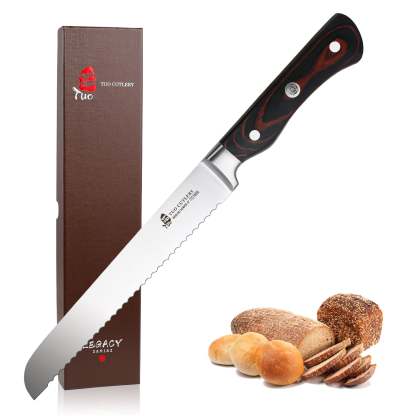 TC1806 Bread 8''-Serrated Cake Knife Bread Slicer With German High Carbon Stainless Steel-TUO Cutlery