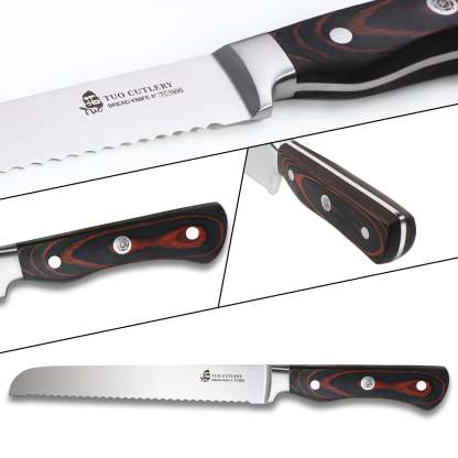 TC1806 Bread 8''-Serrated Cake Knife Bread Slicer With German High Carbon Stainless Steel-TUO Cutlery