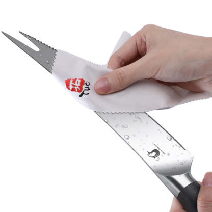 TC1931 Barbecue 8''-Serrated Meat Carving Knife Roast Knife & Fork Tip-TUO Cutlery